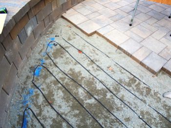 Pavers over Hott-Wire
