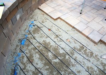 Pavers over Hott-Wire