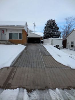 Retrofit Heated Driveway in Action