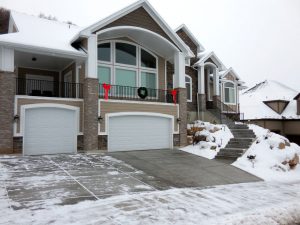 Heated driveway and front steps