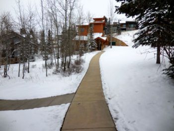 Ski Resort Heated Sidewalk
