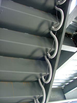 heated metal stair pans