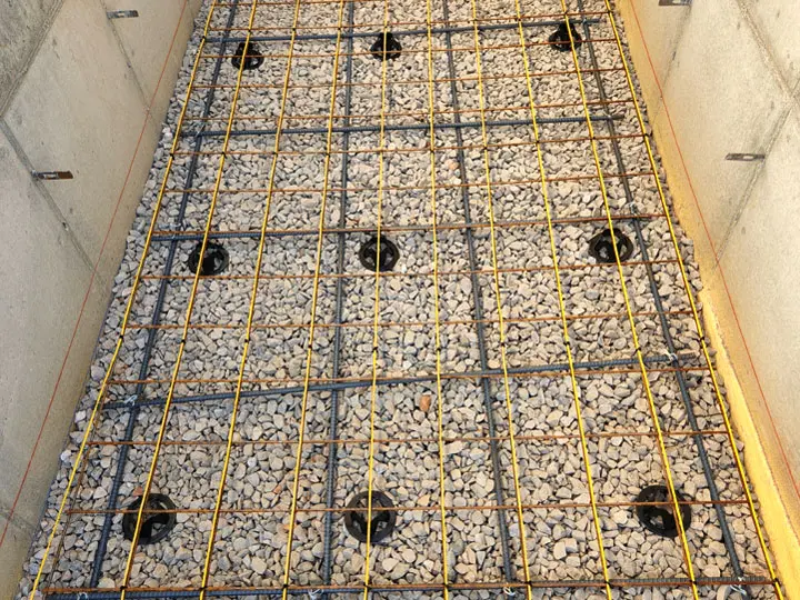 Heated concrete flooring