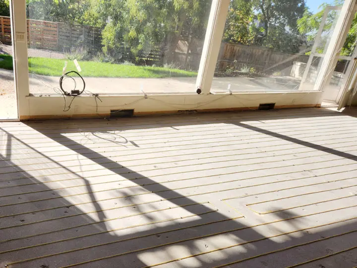 Heated Tile Floor with Tuff Cable